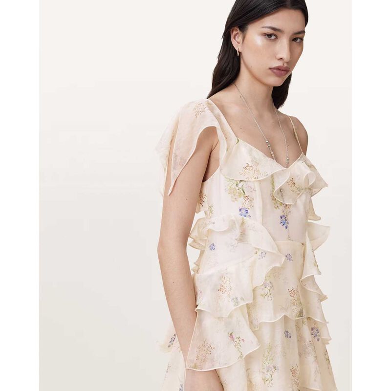 AllSaints Sienna Ruffled Maxi Dress image number 2
